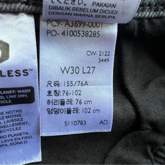 Levi's Silvertab High Waisted Mom Jean Black Jeans Womens Size 30x27 Baggy Dark - Picture 11 of 11